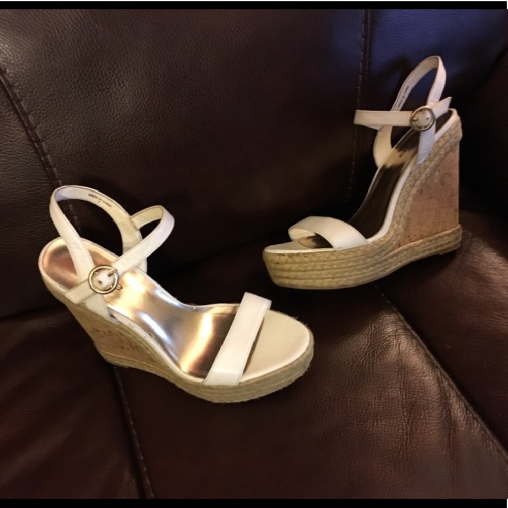 BEBE cork wedges size 7